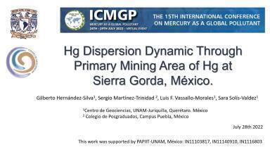 Hg Dispersion Dynamics Through Primary Mining Area of Hg at Sierra Gorda, México